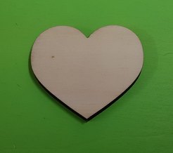 Heart in plywood