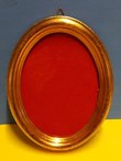 Frame oval gold 12x9