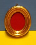 Gold oval frame 6x5