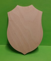 Scudetto/Crest modello due punte piccolo pantografato