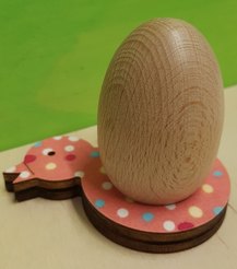 Chick colored egg holder