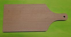 Pantographed straight beech cutting board