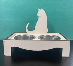 PORTA CIOTOLE GREZZO CON BORDO GATTO/CANE