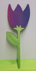 COLORED WOOD FLOWER