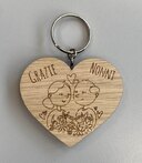 PORTACHIAVI CUORE GRAZIE NONNI
