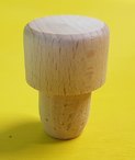 Wood head stopper cork smooth