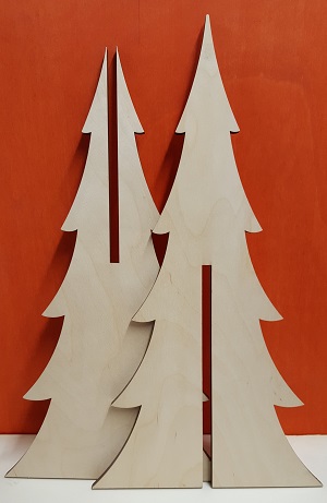 Albero Di Natale In Legno Ad Incastro.Albero Di Natale Ad Incastro 25 Addobbi E Decorazioni