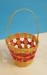 Mini basket with handle color bomb.bambu