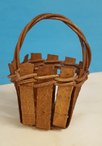 Mini basket with handle bomb.rattan