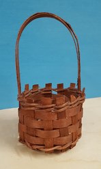 Mini cesto bomb.rattan con manico