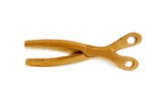Pinze forbici in legno per ghiaccio/insalata