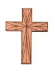 Cross for carving walnut large straight
