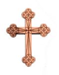 Cross for carving walnut small tond.