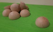 Semisfera faggio mm.25 (SET DA 10 PZ )